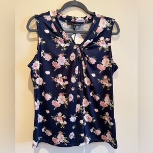 Flowery Tank Top Blouse - XL - Harvé Bernard